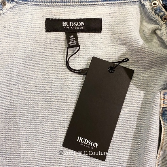 NEW Hudson Jeans Jacket Shoulder Crisscross Cutout Small/P - Picture 7 of 8